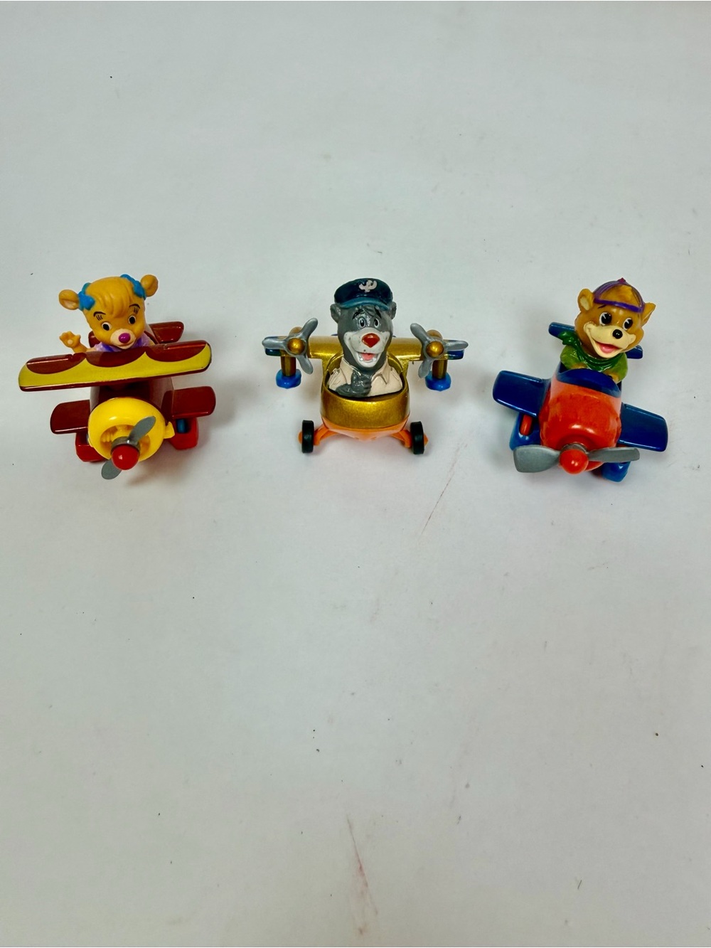 1989 Vintage McDonalds Happy Meal Diecast Talespin Tailspin Toys Lot of 3 Disney